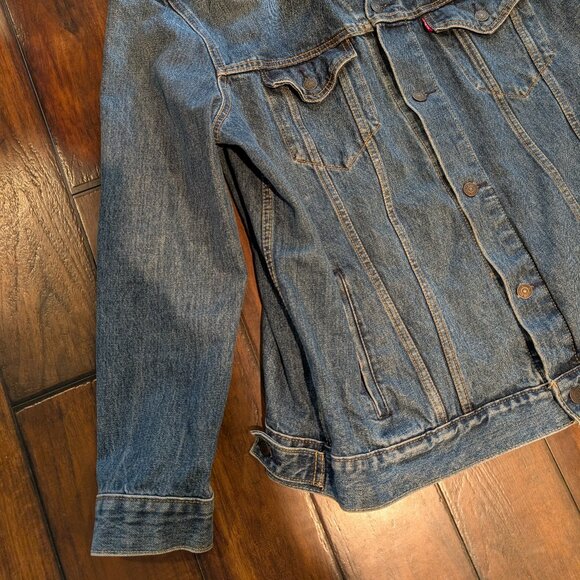 Levi's Jacket Mens Large Blue Trucker Denim Button Front XXL 72334-0321 - Picture 2 of 9